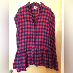 plaid swing dress